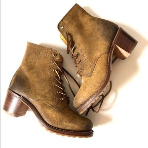 Frye Sabrina 6G lace Up Boots NWOT